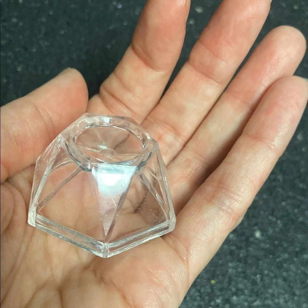 Geometric Clear&Natural Wood Sphere Ball Crystal Holders